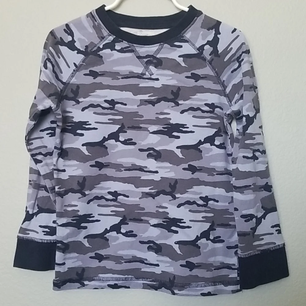 Gymboree blue camo long sleeve 4T